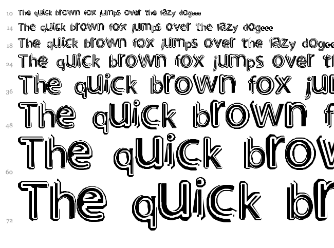 Night Out font waterfall
